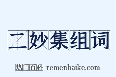 二妙集组词是什么意思的图片